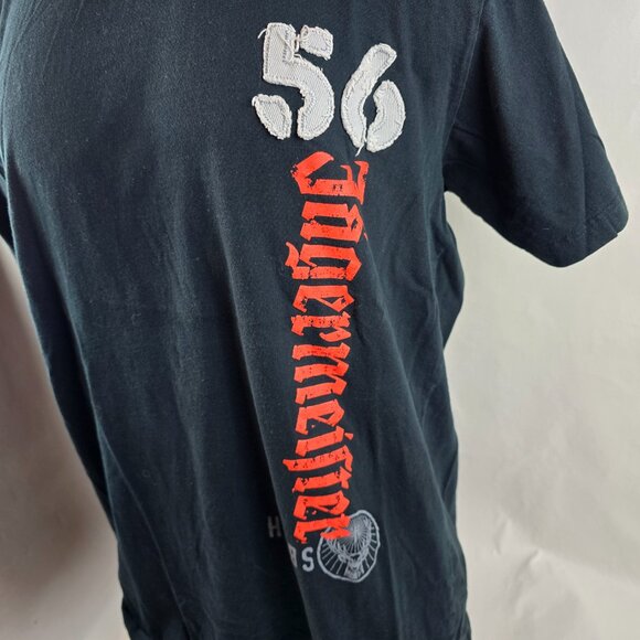 Jagermeister Mens XL Black Logo Graphic T Shirt Distressed Bar Promo Alcohol Gen - Picture 3 of 7